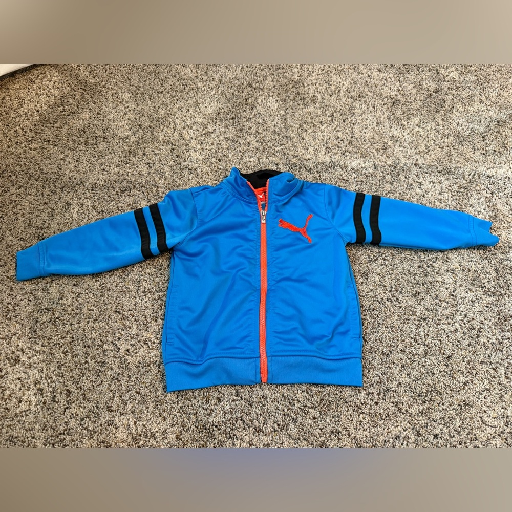Puma Boys Blue Tracksuit Jacket - Size 3T EUC
